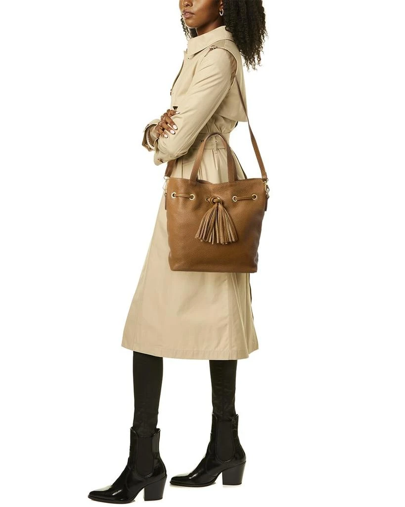 商品Italian Leather|Italian Leather Shoulder Bag,价格¥866,第4张图片详细描述