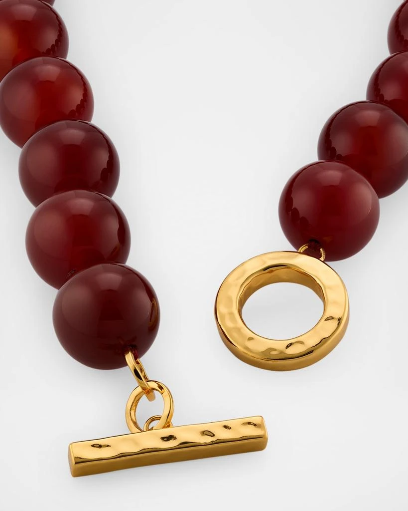 商品NEST Jewelry|Carnelian Gemstone Statement Strand Necklace,价格¥2670,第4张图片详细描述