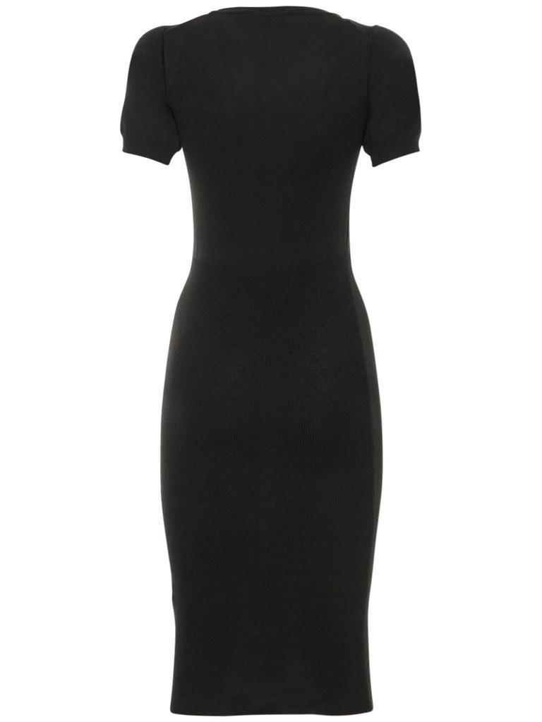 商品Vivienne Westwood|Bebe Cotton & Cashmere Knit Logo Dress,价格¥4731,第6张图片详细描述