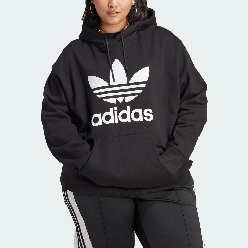 商品Adidas|Women's adidas Adicolor Trefoil Hoodie (Plus Size),价格¥231,第1张图片