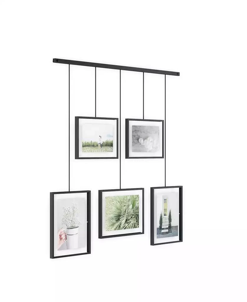 商品Umbra|Exhibit 26" x 27.3" Multi Picture Frame Photo Display, Set of 5,价格¥738,第4张图片详细描述