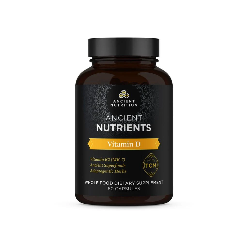 商品Ancient Nutrition|Ancient Nutrients Vitamin D | Capsules (60 Capsules),价格¥228,第1张图片