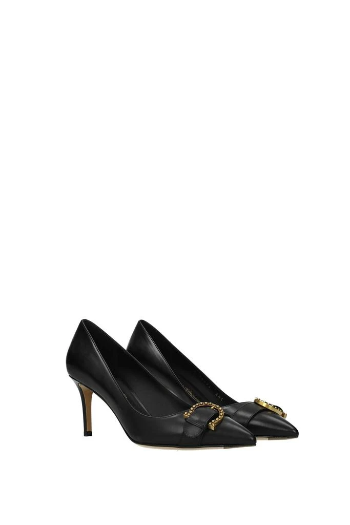 商品Salvatore Ferragamo|Pumps Leather Black,价格¥1918,第2张图片详细描述