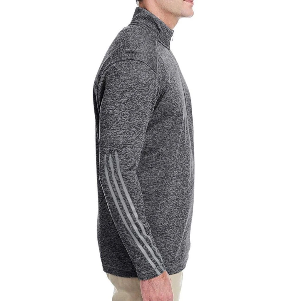 adidas Men's Brushed Terry Heathered Quarter-Zip Pullover 商品