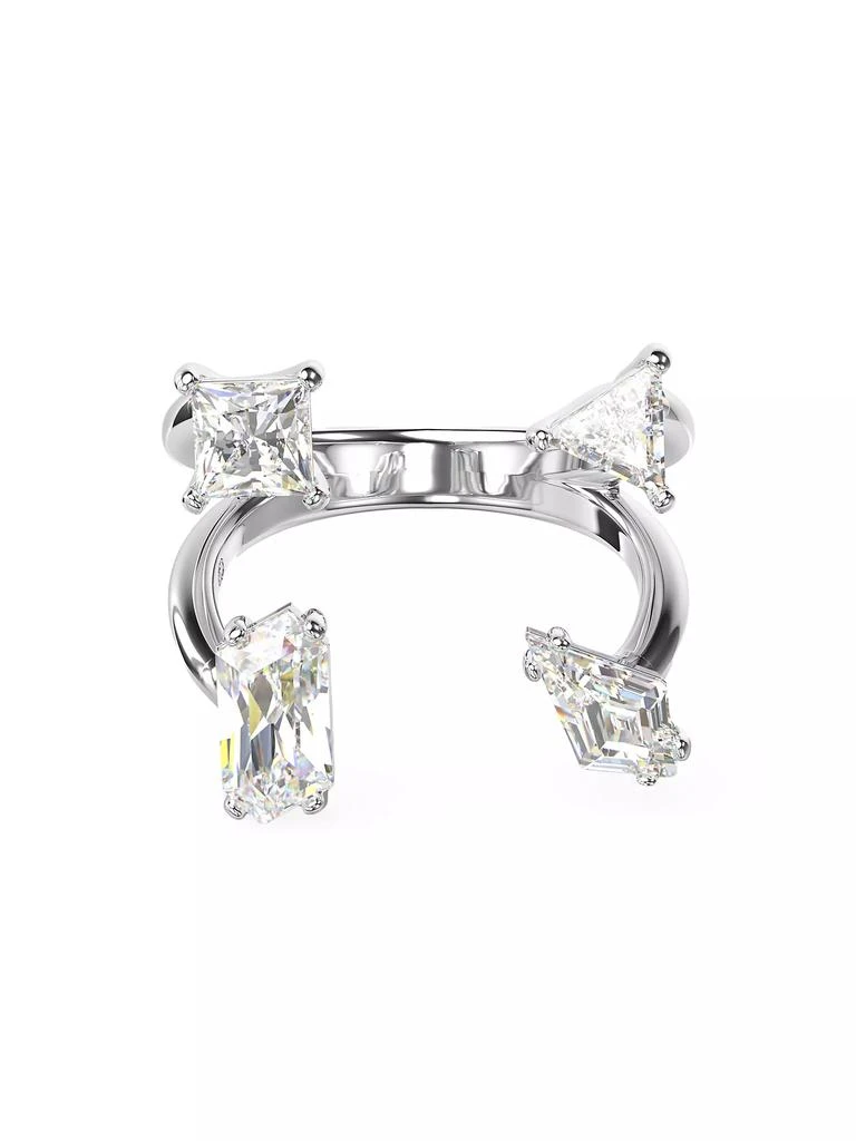 商品Swarovski|Mesmera Rhodium-Plated & Crystal Open Ring,价格¥891,第5张图片详细描述