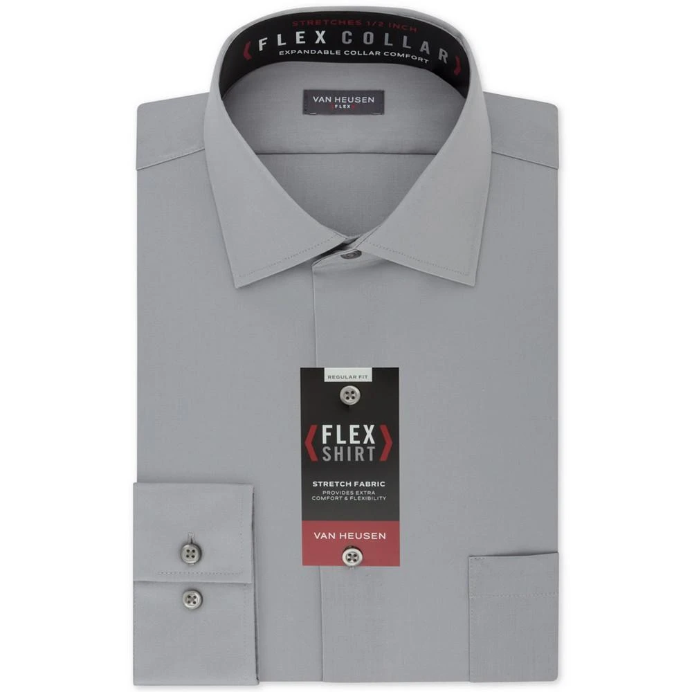 商品Van Heusen|Men's Classic-Fit Wrinkle Free Flex Collar Stretch Solid Dress Shirt,价格¥308,第1张图片