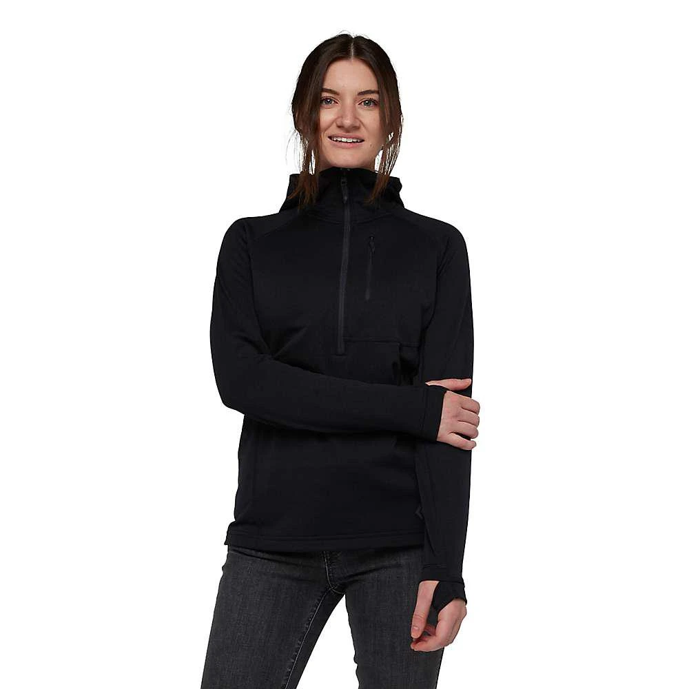 商品Black Diamond|Black Diamond Women's Coefficient 1/4 Zip Fleece Hoody,价格¥1318,第1张图片