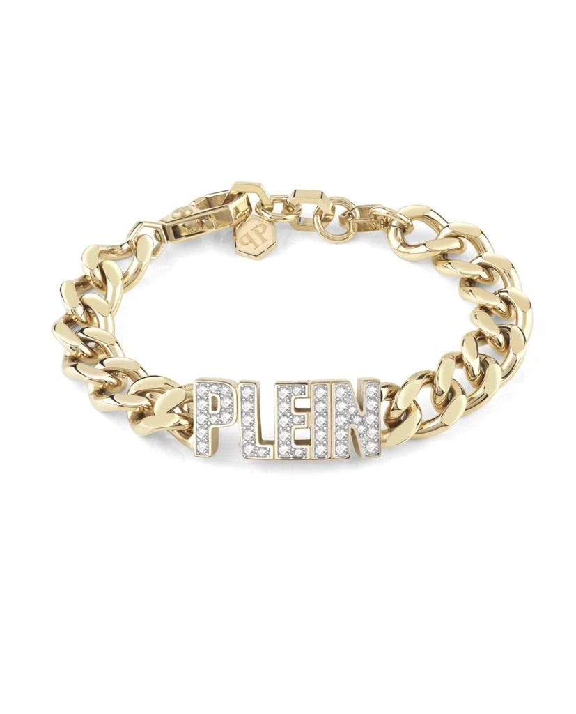 商品Philipp Plein|Lettering Crystal Cuban Links Bracelet,价格¥2216,第1张图片