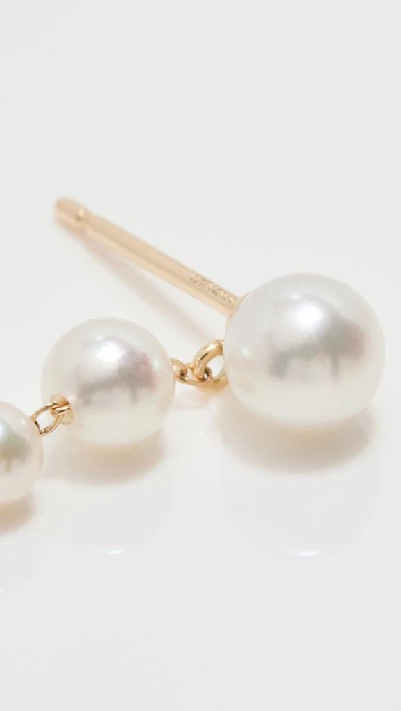 商品Mizuki|14k 线形珍珠耳环,价格¥4985,第4张图片详细描述