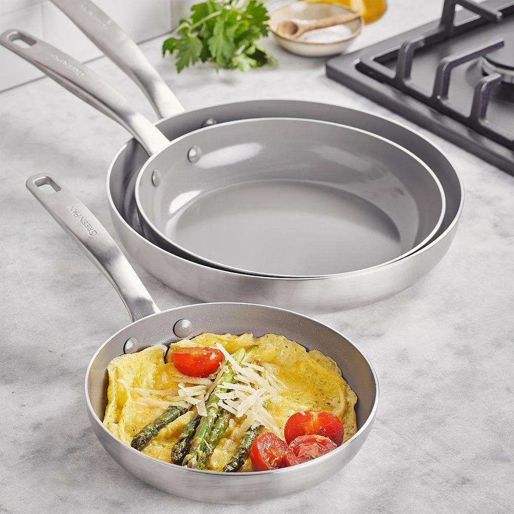 3 Piece Stainless Steel Frypan Set 商品