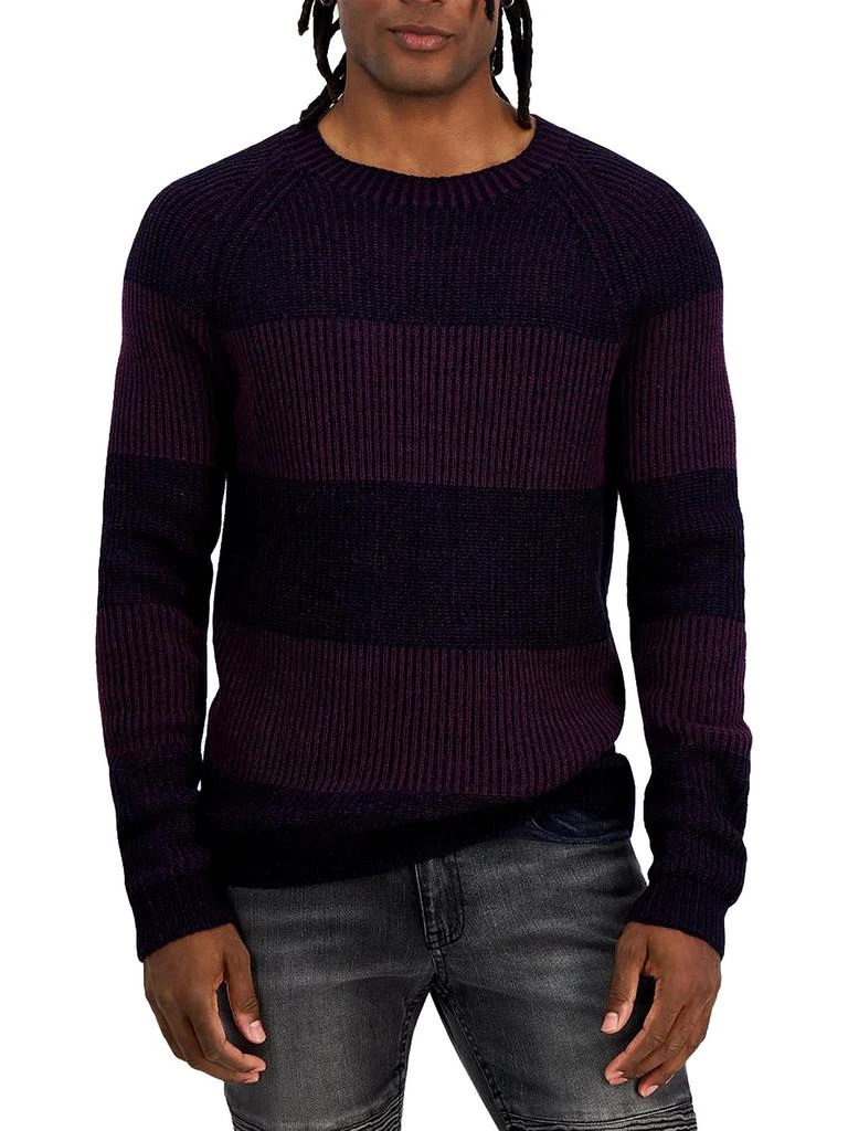 商品INC International|Mens Ribbed Pullover Crewneck Sweater,价格¥143,第5张图片详细描述