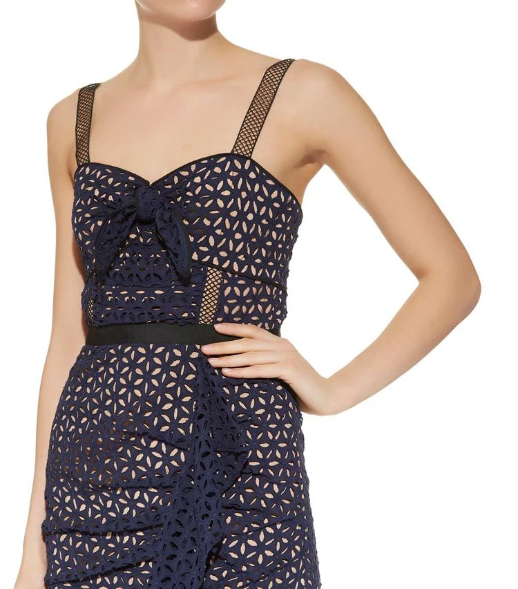 商品Self Portrait|Floral Broderie Mini Dress,价格¥1413,第4张图片详细描述