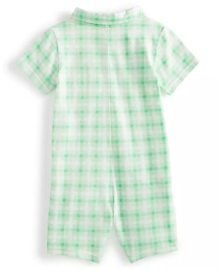 商品First Impressions|Baby Boys Friendship Plaid Sunsuit, Created for Macy's,价格¥42,第2张图片详细描述