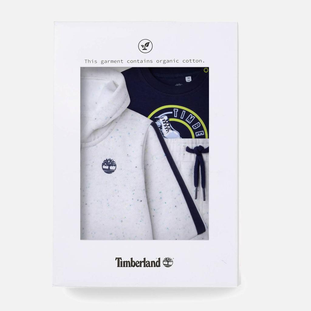 商品Timberland|Timberland Babies’ Cotton-Blend Jersey Hoodie, T-Shirt and Jogging Bottoms Set,价格¥523,第4张图片详细描述