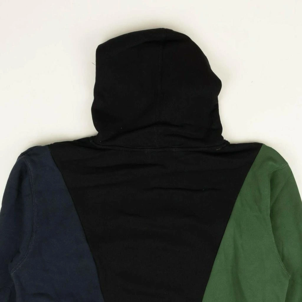 商品424 ON FAIRFAX|424 On Fairfax Reworked Hoodie - Navy/Black/Green,价格¥322,第4张图片详细描述