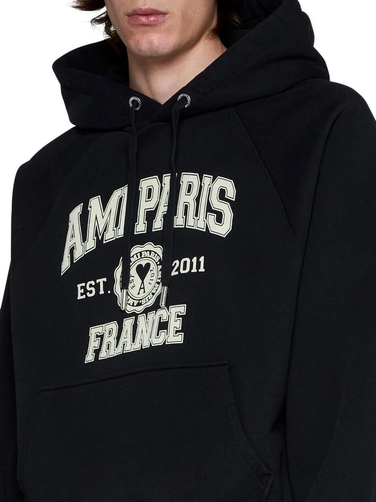 商品AMI|AMI Logo Printed Long-Sleeved Hoodie,价格¥1842,第5张图片详细描述