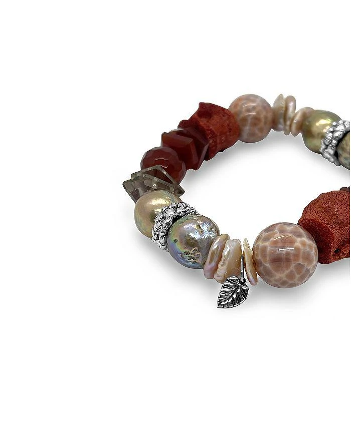 商品Stephen Dweck|Sterling Silver Terraquatic Multi Gemstone Statement Stretch Bracelet,价格¥4447,第3张图片详细描述