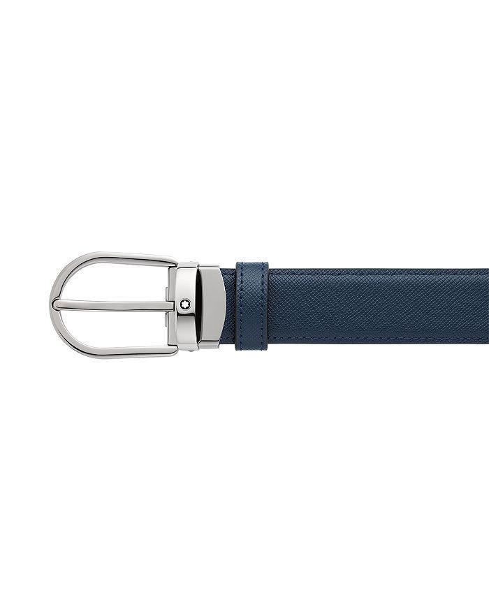 商品MontBlanc|Men's Horseshoe Reversible Saffiano Leather Belt,价格¥2497,第4张图片详细描述