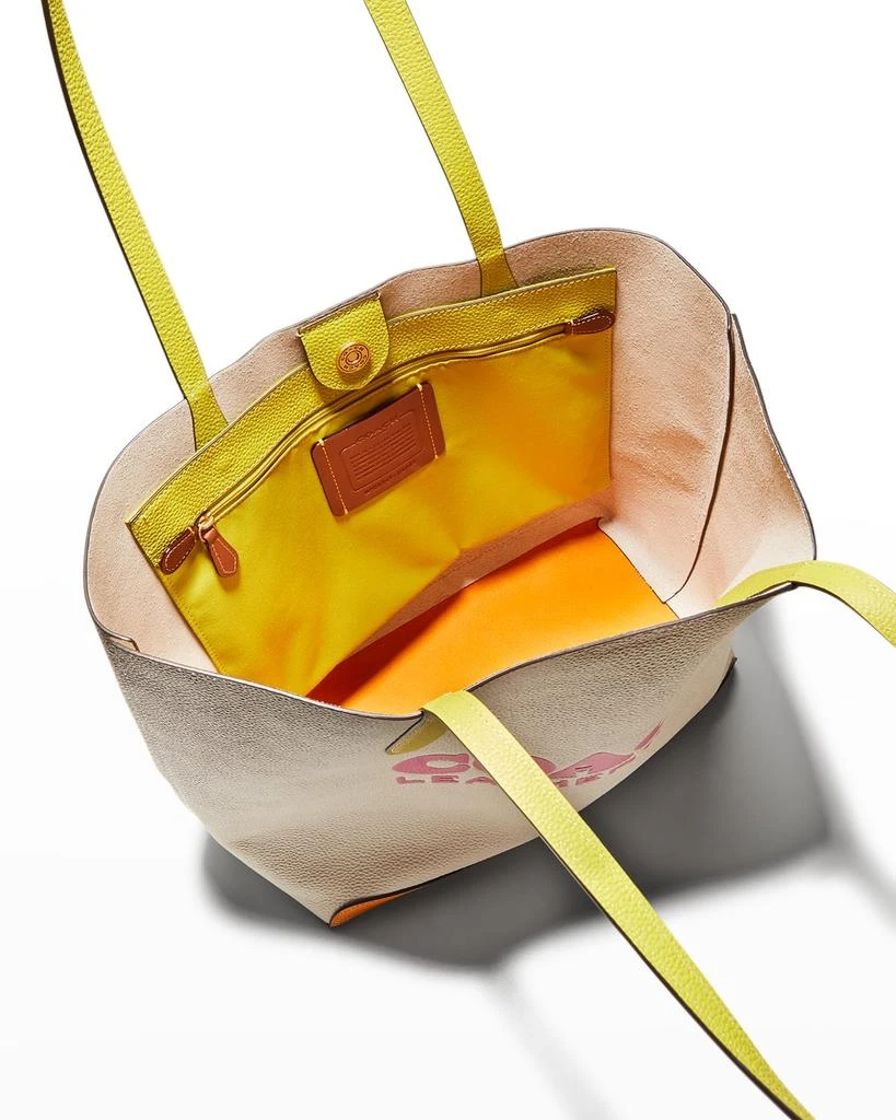 商品Coach|Kia Colorblock Leather Tote Bag,价格¥953,第5张图片详细描述
