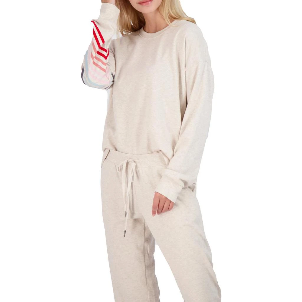 商品P.J. Salvage|PJ Salvage Happy Vibes Women's Striped Long Sleeve Crewneck T-Shirt,价格¥69,第4张图片详细描述