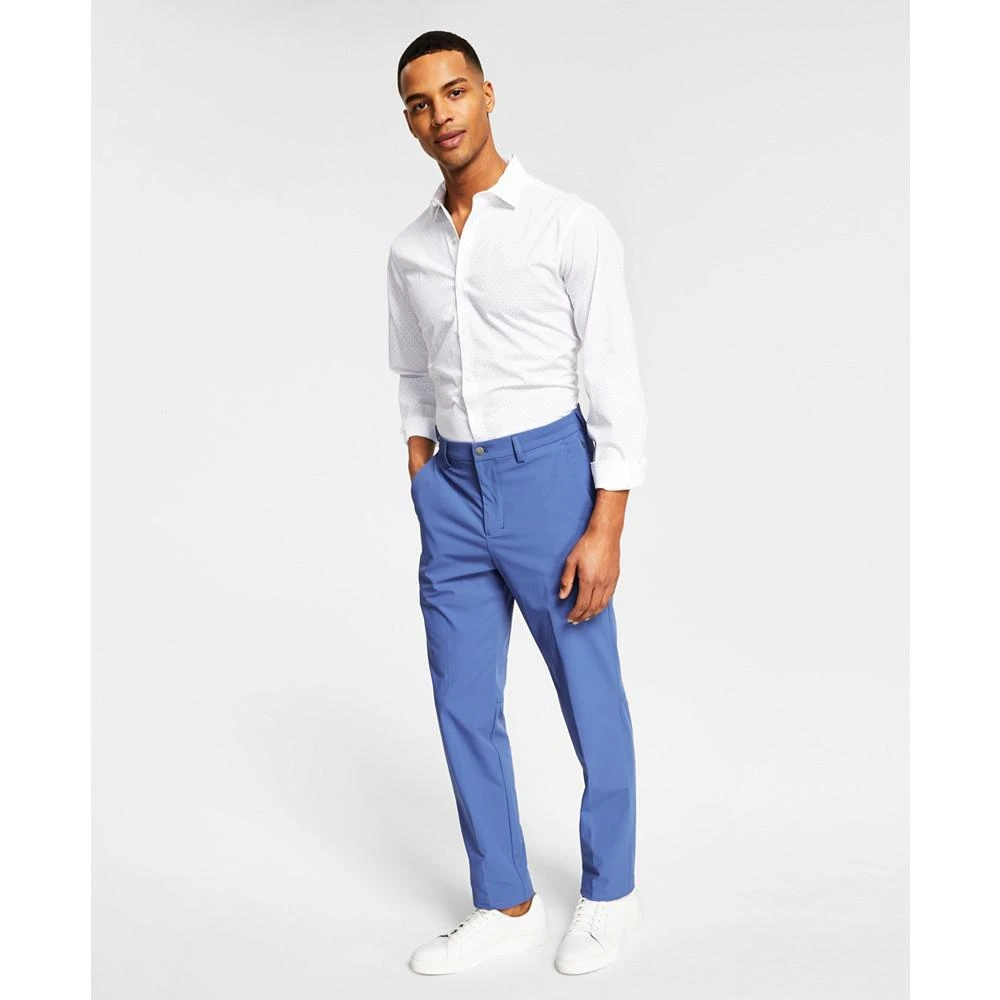 商品Calvin Klein|Men's Slim Fit Tech Solid Performance Pants,价格¥714,第1张图片