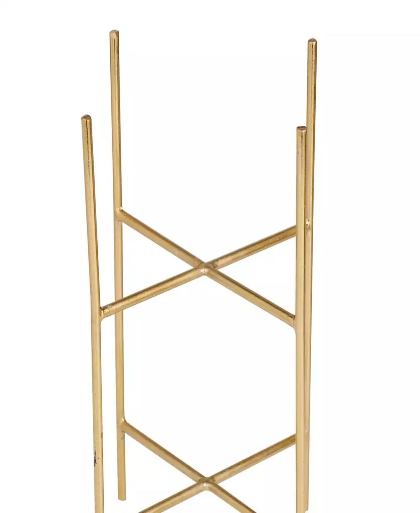 商品Rosemary Lane|Metal Planter with Removable Stand Set of 2,价格¥236,第4张图片详细描述