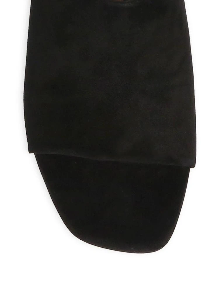 商品Stuart Weitzman|Stuart Weitzman - Glitsy Suede Mules,价格¥1793,第3张图片详细描述