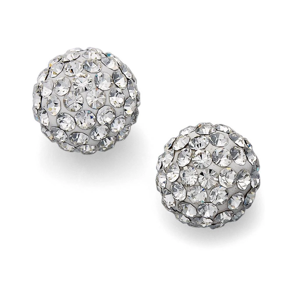 商品Unwritten|Crystal Stud Earrings in Sterling Silver,价格¥337,第1张图片