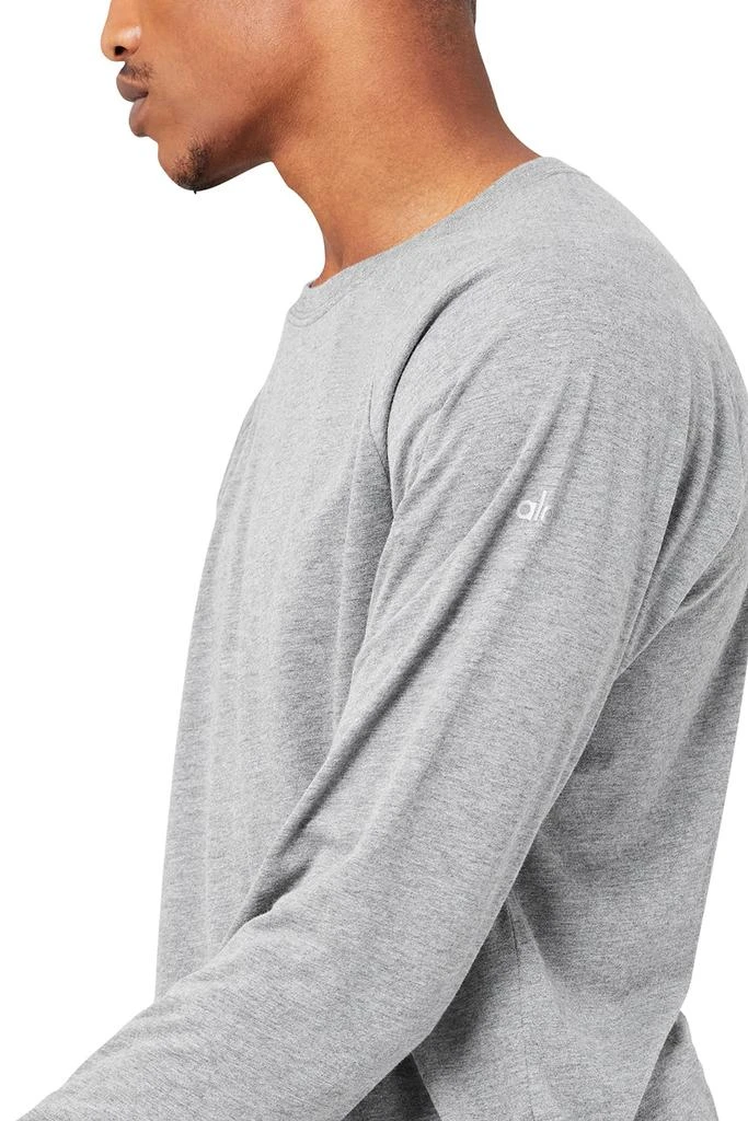 商品Alo|Triumph Long Sleeve Tee - Grey Heather,价格¥349,第4张图片详细描述