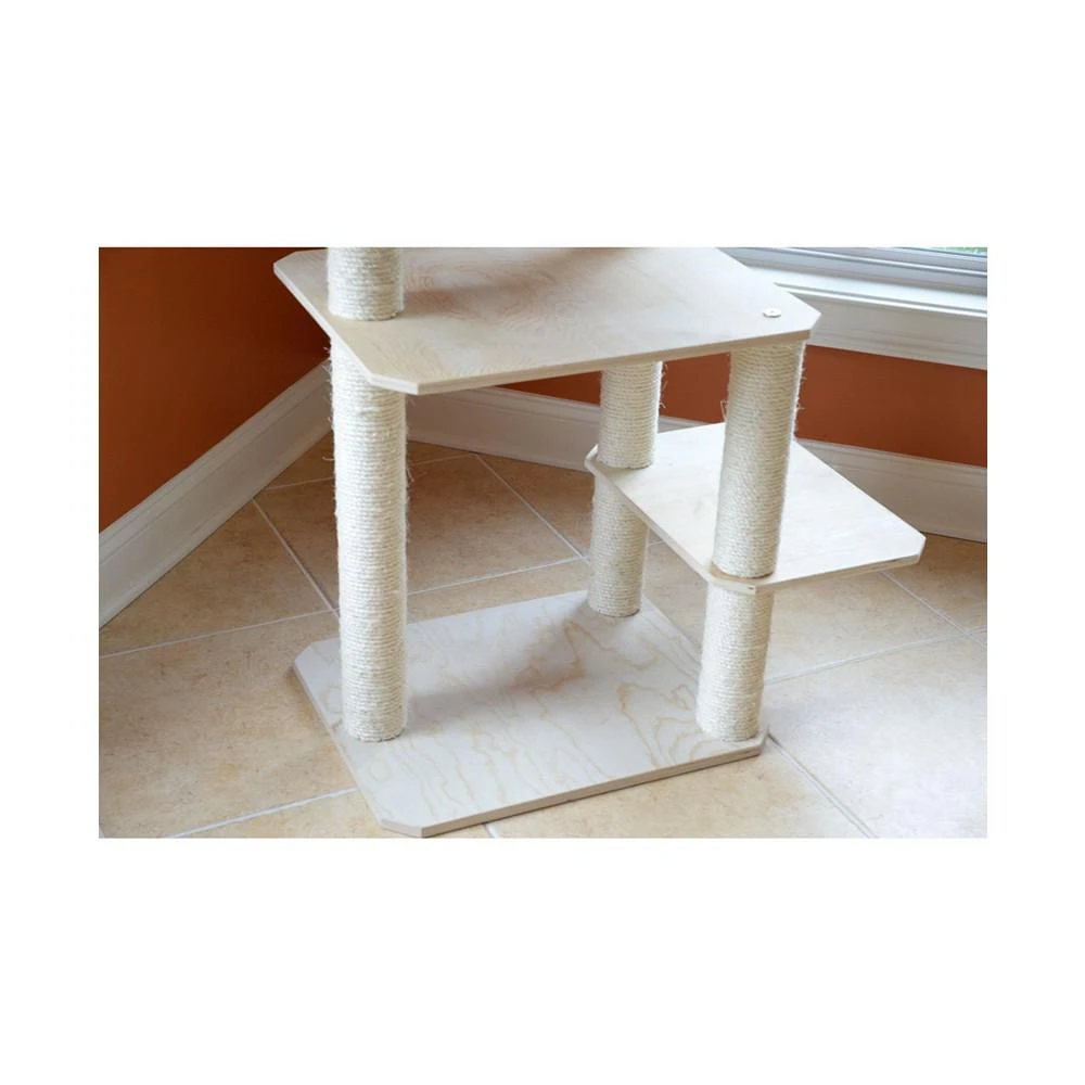 商品Macy's|50" Real Wood Premium Scots Pine, Solid Wood Cat Tree,价格¥2015,第5张图片详细描述