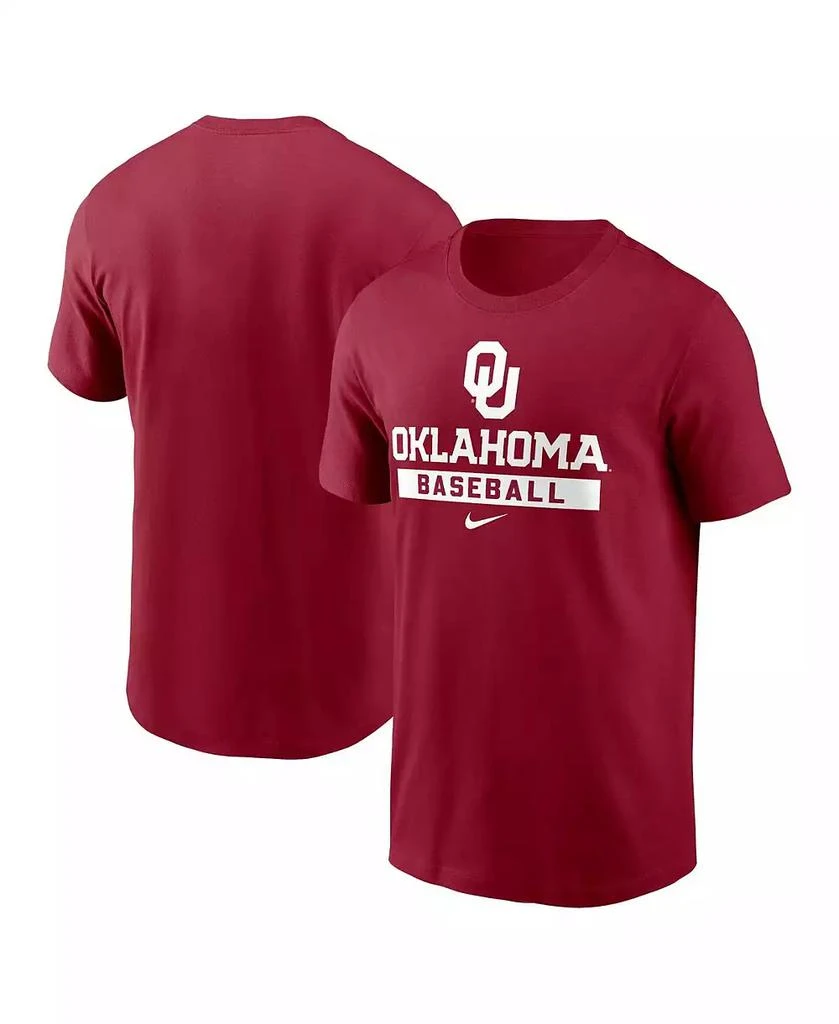 商品NIKE|Men's Crimson Oklahoma Sooners Baseball T-Shirt,价格¥262,第1张图片