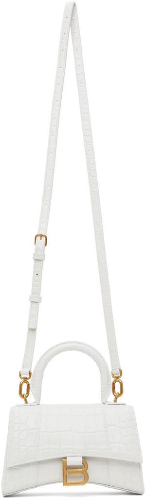 商品Balenciaga|White Croc XS Hourglass Bag,价格¥17766,第6张图片详细描述
