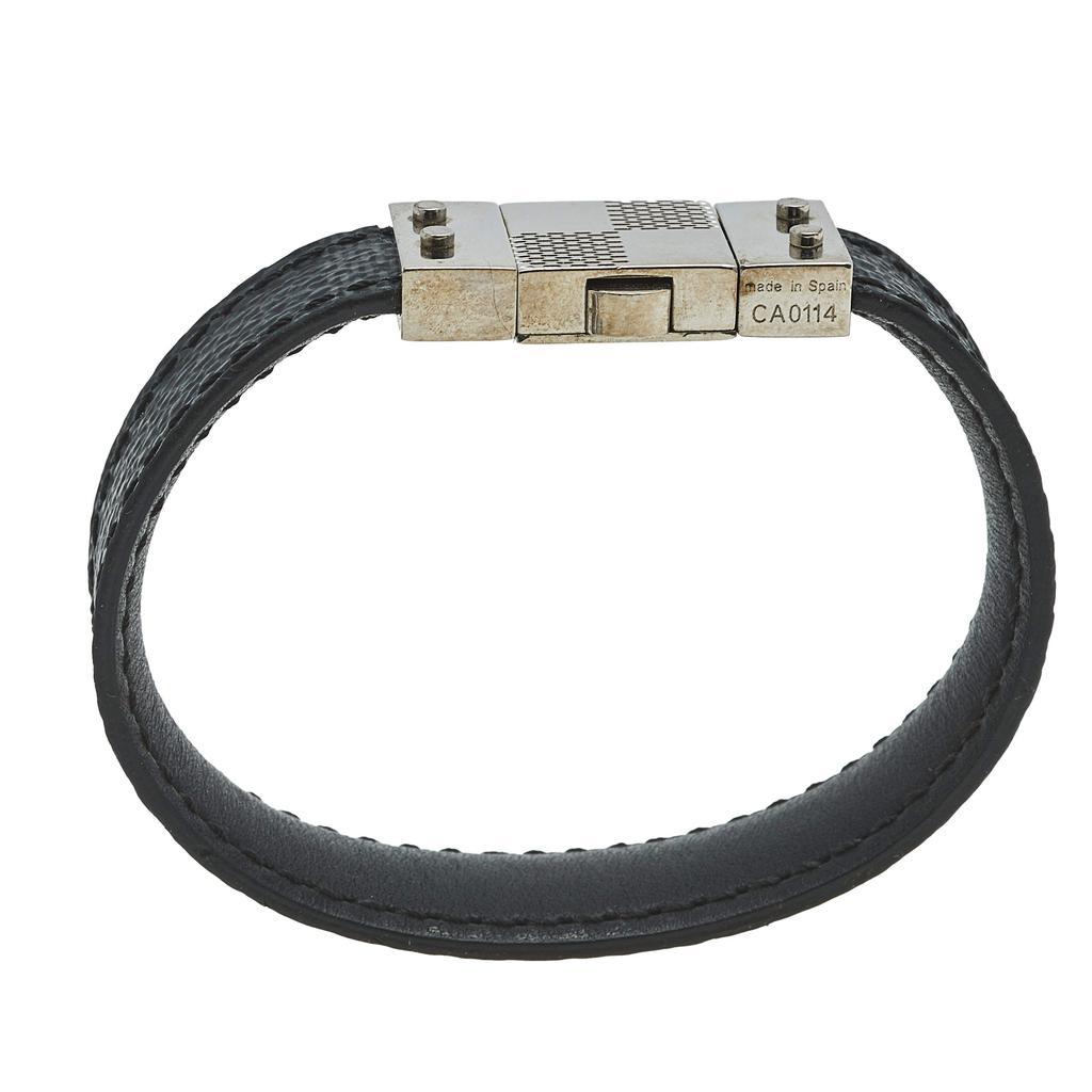 商品[二手商品] Louis Vuitton|Louis Vuitton Check It Damier Graphite Leather Bracelet,价格¥1465,第6张图片详细描述