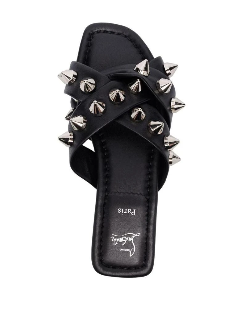 商品Christian Louboutin|Christian Louboutin Miss Spike Leather Sandals,价格¥2926,第2张图片详细描述
