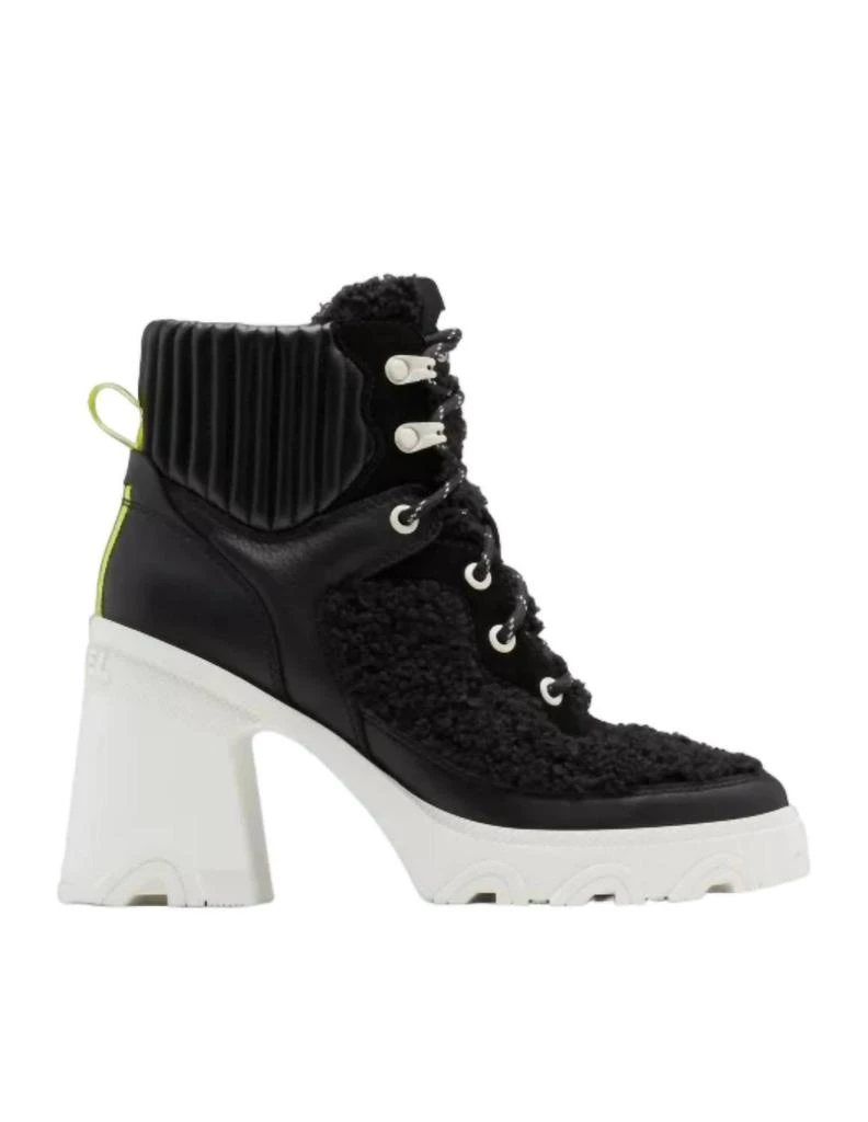 商品SOREL|Brex Heel Cozy Boots In Black, Sea Salt,价格¥1085,第1张图片