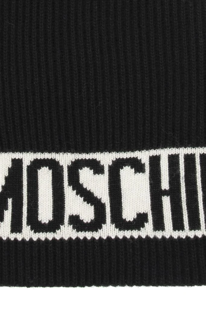 商品Moschino|Moschino Logo Intarsia-Knit Scarf,价格¥545,第2张图片详细描述