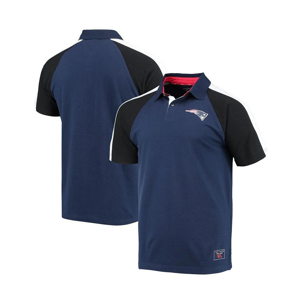 商品Tommy Hilfiger|Men's Navy, White New England Patriots Holden Raglan Polo Shirt,价格¥390,第1张图片