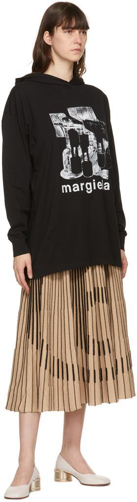 商品MAISON MARGIELA|Black Oversized Graphic Dress,价格¥841,第6张图片详细描述