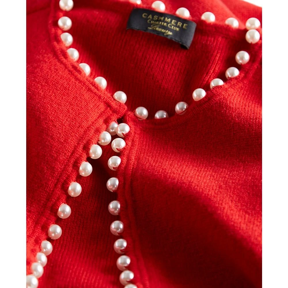 商品Charter Club|Women's Pearl Cashmere Cardigan, Created for Macy's,价格¥268,第5张图片详细描述