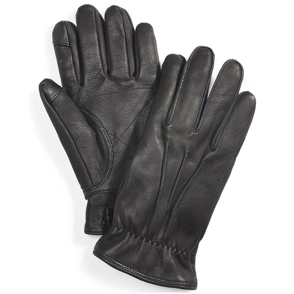 商品UGG|Men's 3-Point Leather Tech Gloves with Faux-Fur Lining,价格¥756,第1张图片