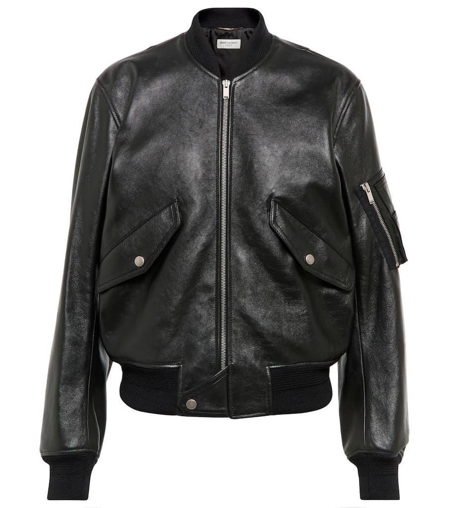 商品Yves Saint Laurent|Leather jacket,价格¥24940,第1张图片