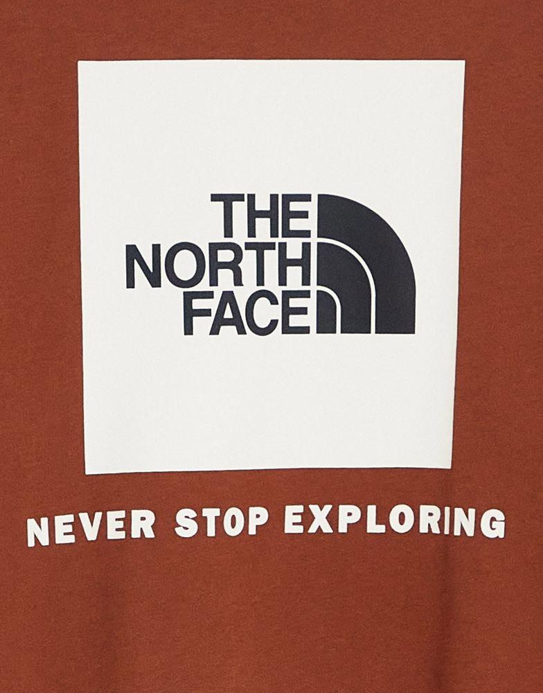 商品The North Face|The North Face Redbox t-shirt in brown Exclusive at ASOS,价格¥147,第5张图片详细描述