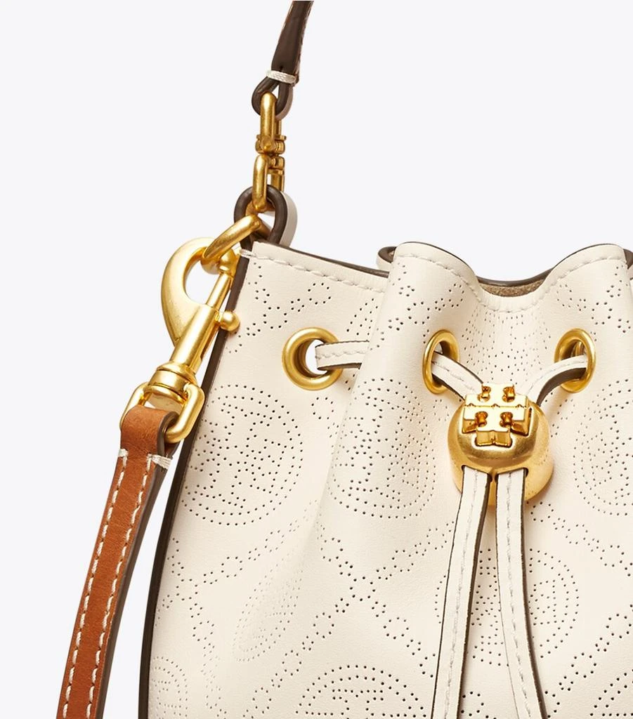 商品Tory Burch|Mini T Monogram Perforated Bucket Bag,价格¥3306,第4张图片详细描述