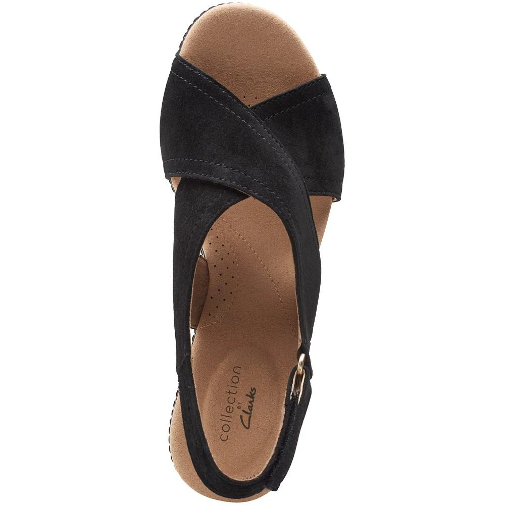 商品Clarks|Women's Giselle Cove Slingback Platform Wedge Sandals,价格¥293,第4张图片详细描述