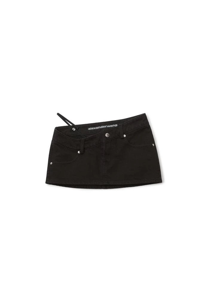 商品Alexander Wang|DIAMANTE A CHARM MINI SKIRT IN DENIM,价格¥1249,第1张图片