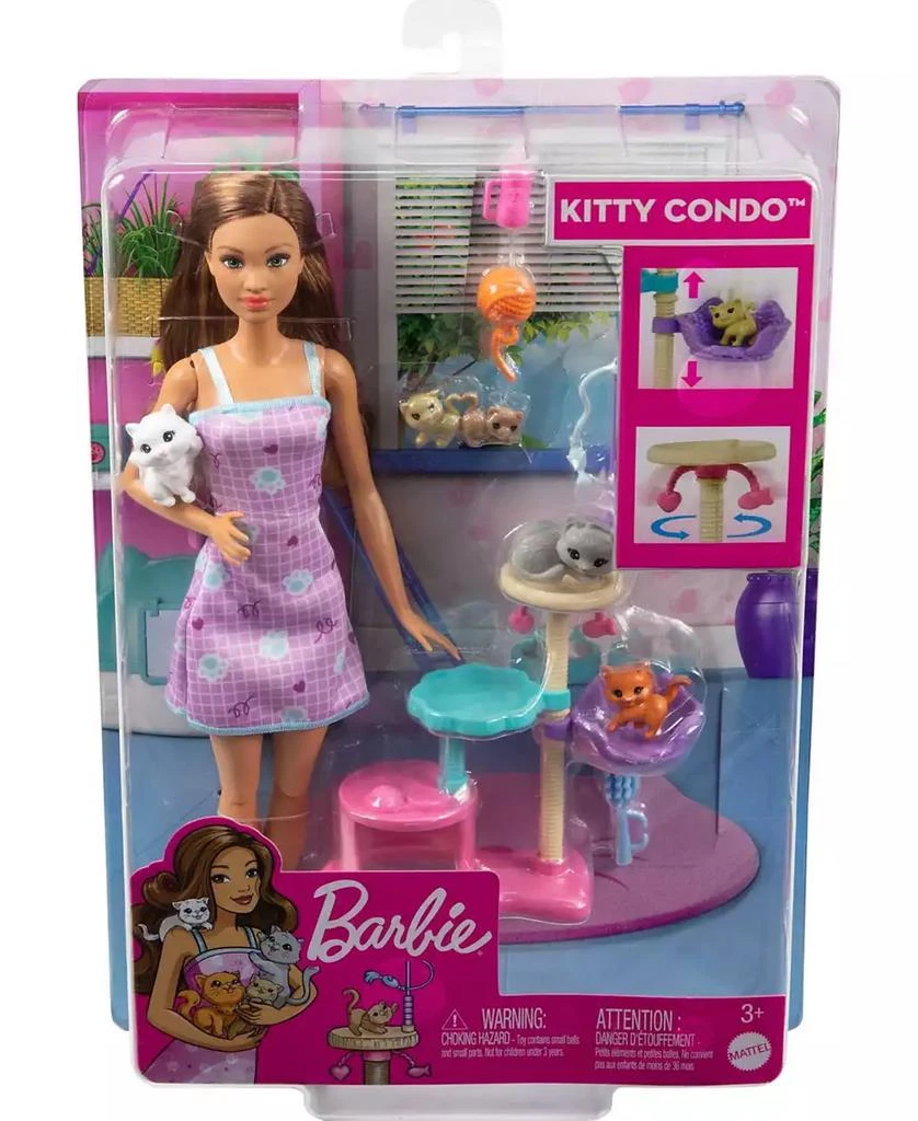 商品Barbie|Kitty Condo Doll and Pet Playset,价格¥127,第3张图片详细描述