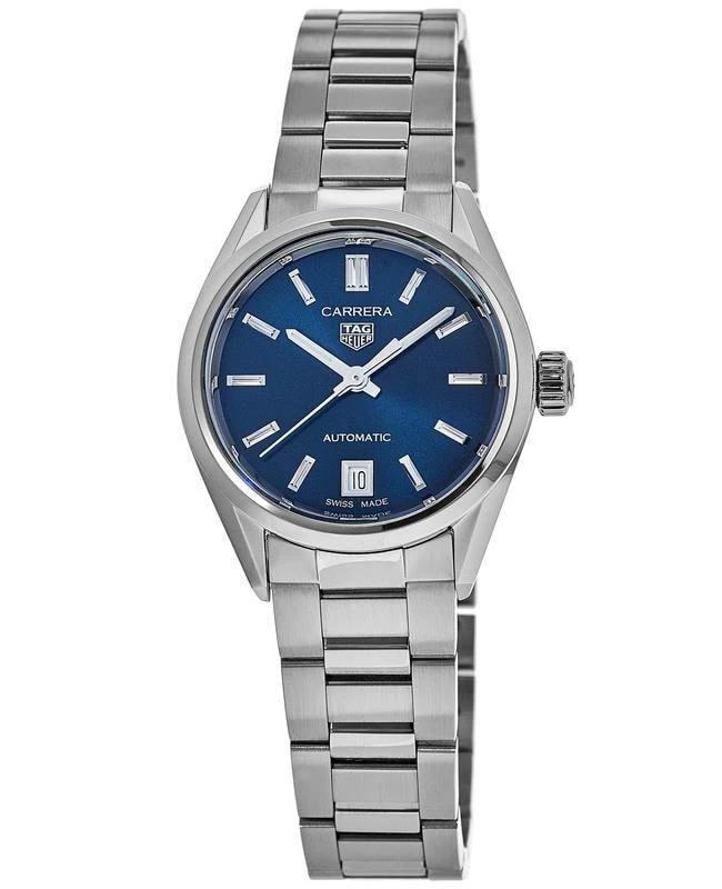 商品TAG Heuer|Tag Heuer Carrera Automatic Blue Dial Steel Women's Watch WBN2411.BA0621,价格¥17460,第1张图片