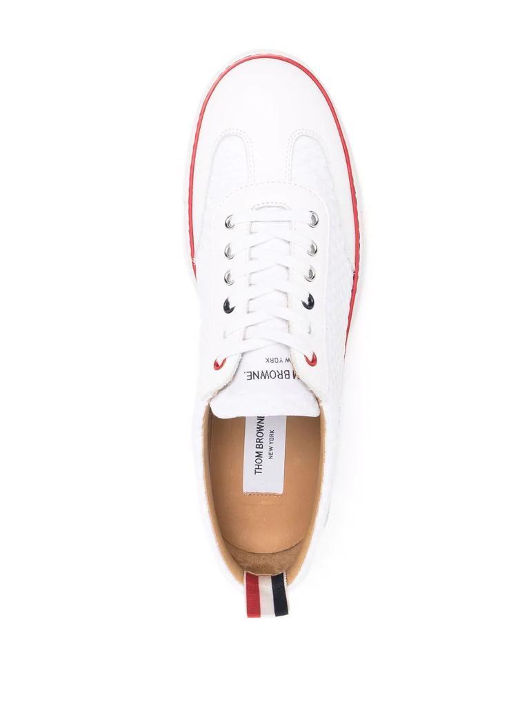 商品Thom Browne|THOM BROWNE RWB-stripe low-top sneakers,价格¥2534,第5张图片详细描述