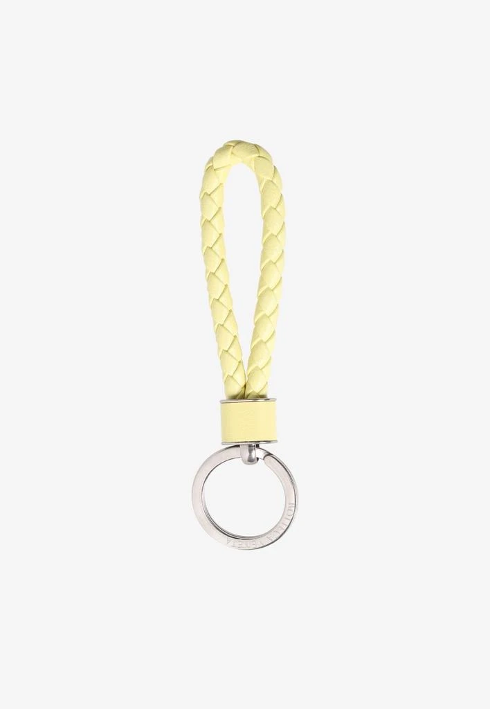 商品Bottega Veneta|Intrecciato Leather Key Ring,价格¥3480,第1张图片