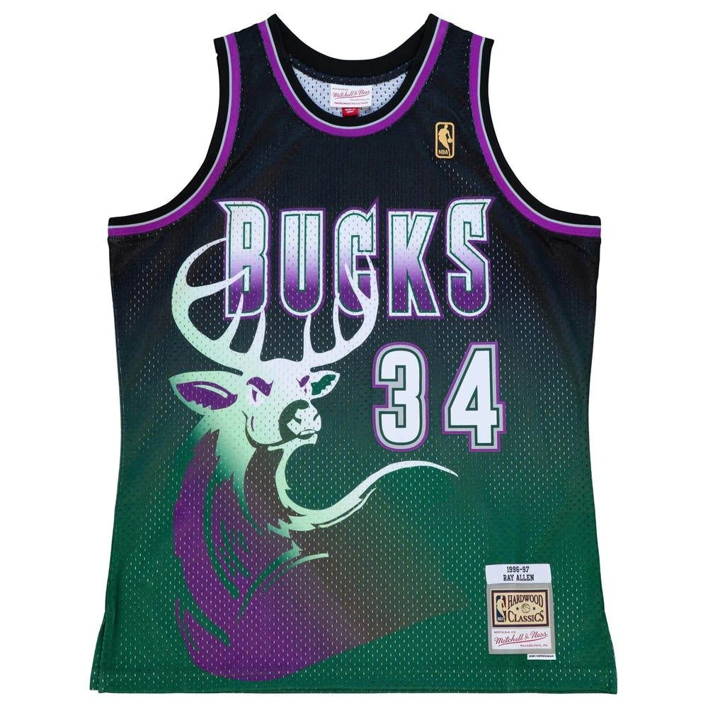 商品Mitchell & Ness|Fadeaway Swingman Crew Neck Athletic Tank Top Jersey 1996-97,价格¥454,第1张图片